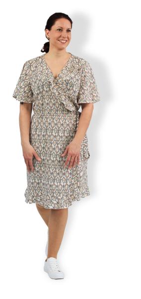Fadenkäfer Papierschnittmuster Wickelkleid Holly Damen